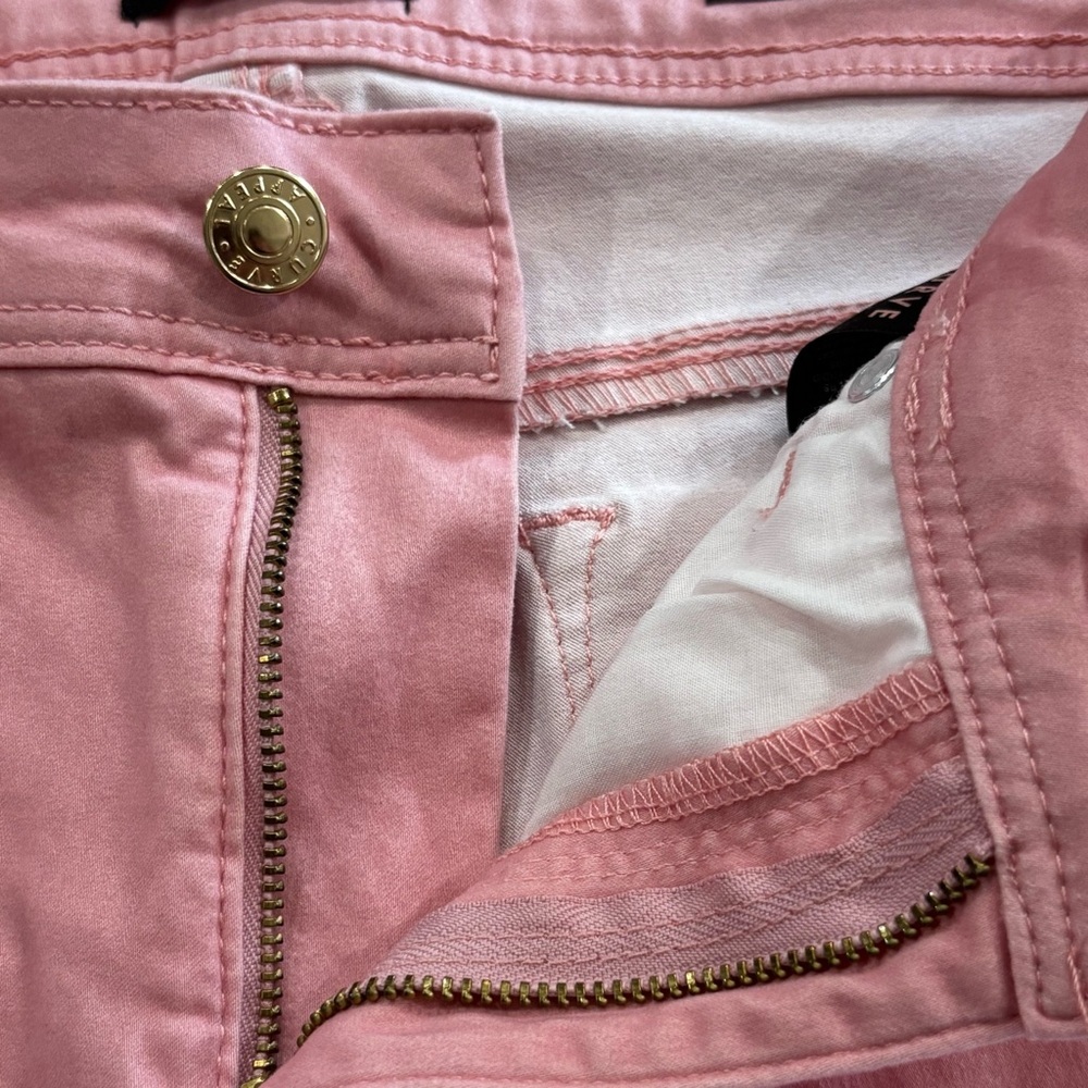 Curve Appeal Minimalist Jegging Women's 10 Pink Stretch Denim Skinny Jeans Pants - Picture 7 of 11